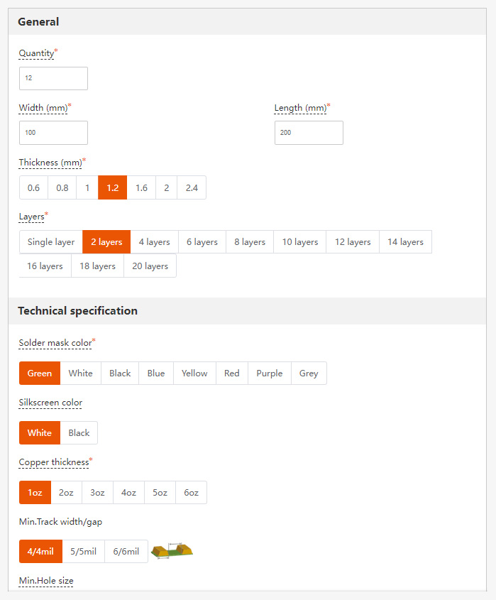 Pcb Quotation Example How To Quote And Order Pcba Online | OSI